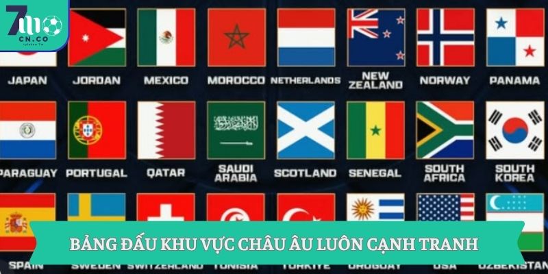 Bảng Đấu World Cup 2026 Mới Nhất Cập Nhật Nhanh 24H 8 Bảng đấu khu vực châu Âu luôn cạnh tranh